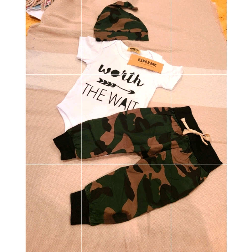 Camo Baby Outfit- Worth the Wait